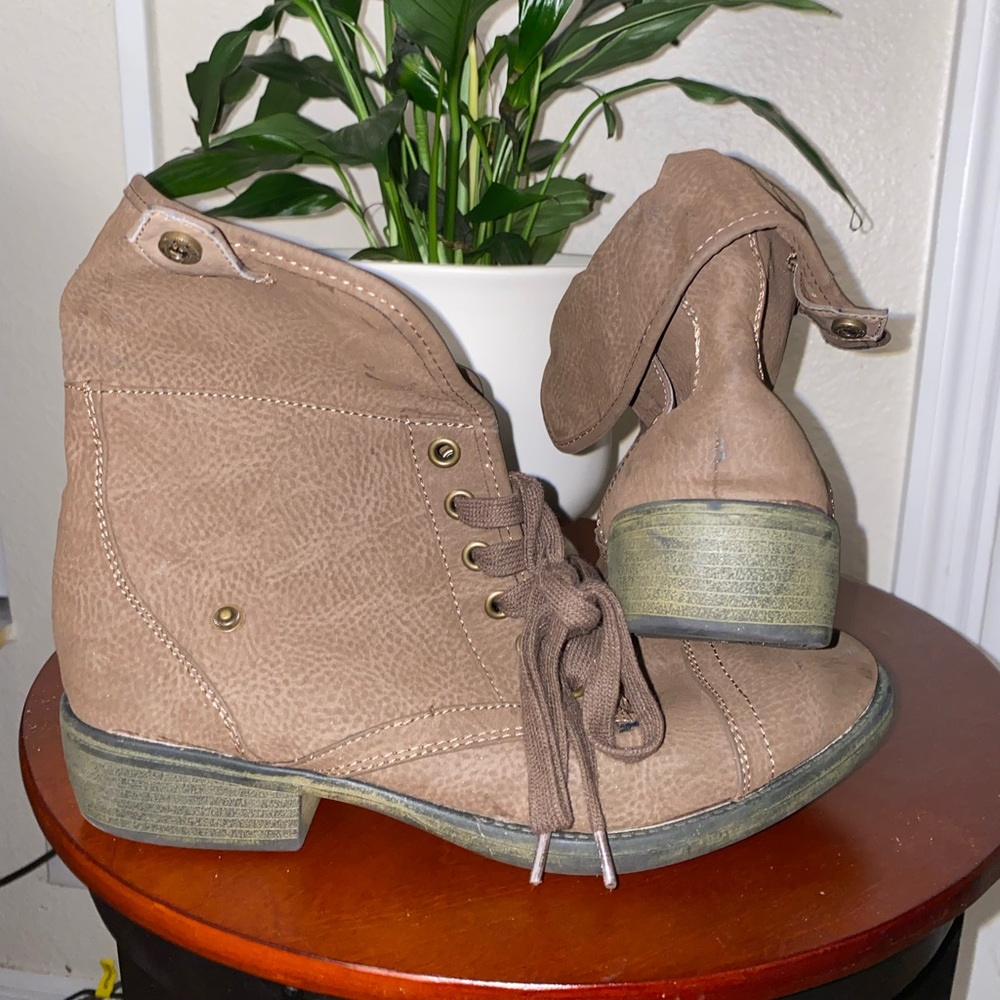 Brown Booties. Great for any weather.